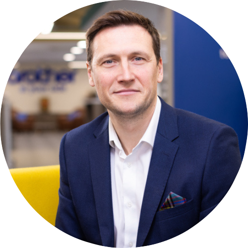 A profile image of Mike, Brother’s head of marketing