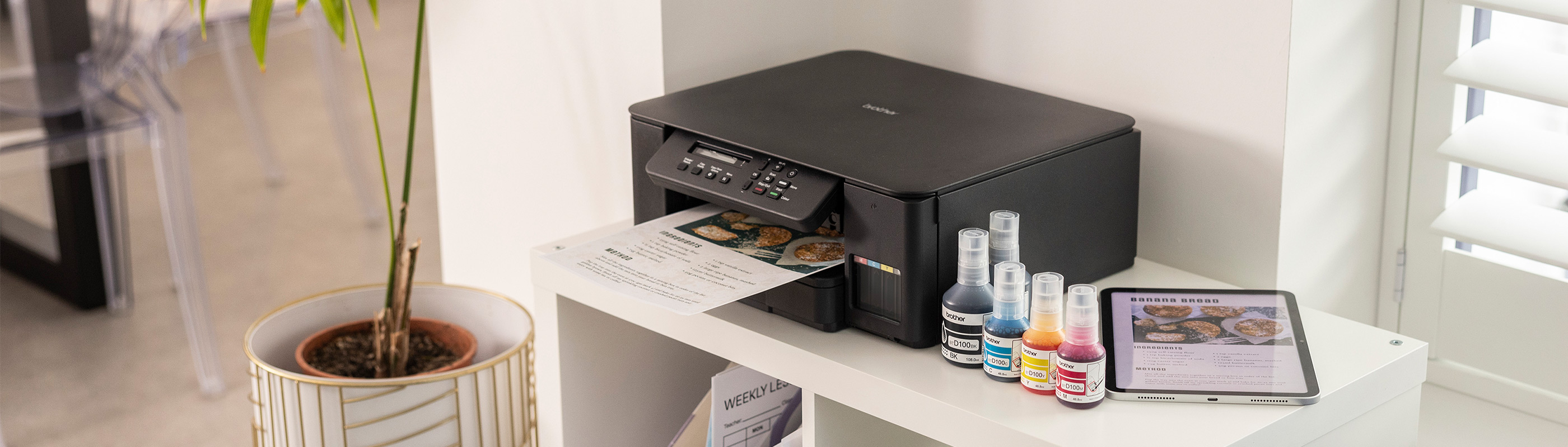 All the benefits of Brother, now in a refillable tank printer   