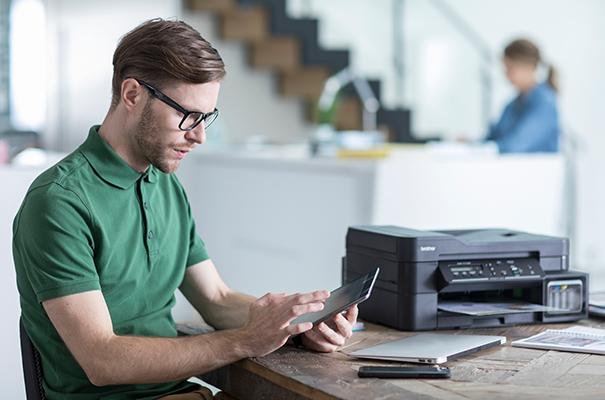 Mobile connected A3 business inkjet device